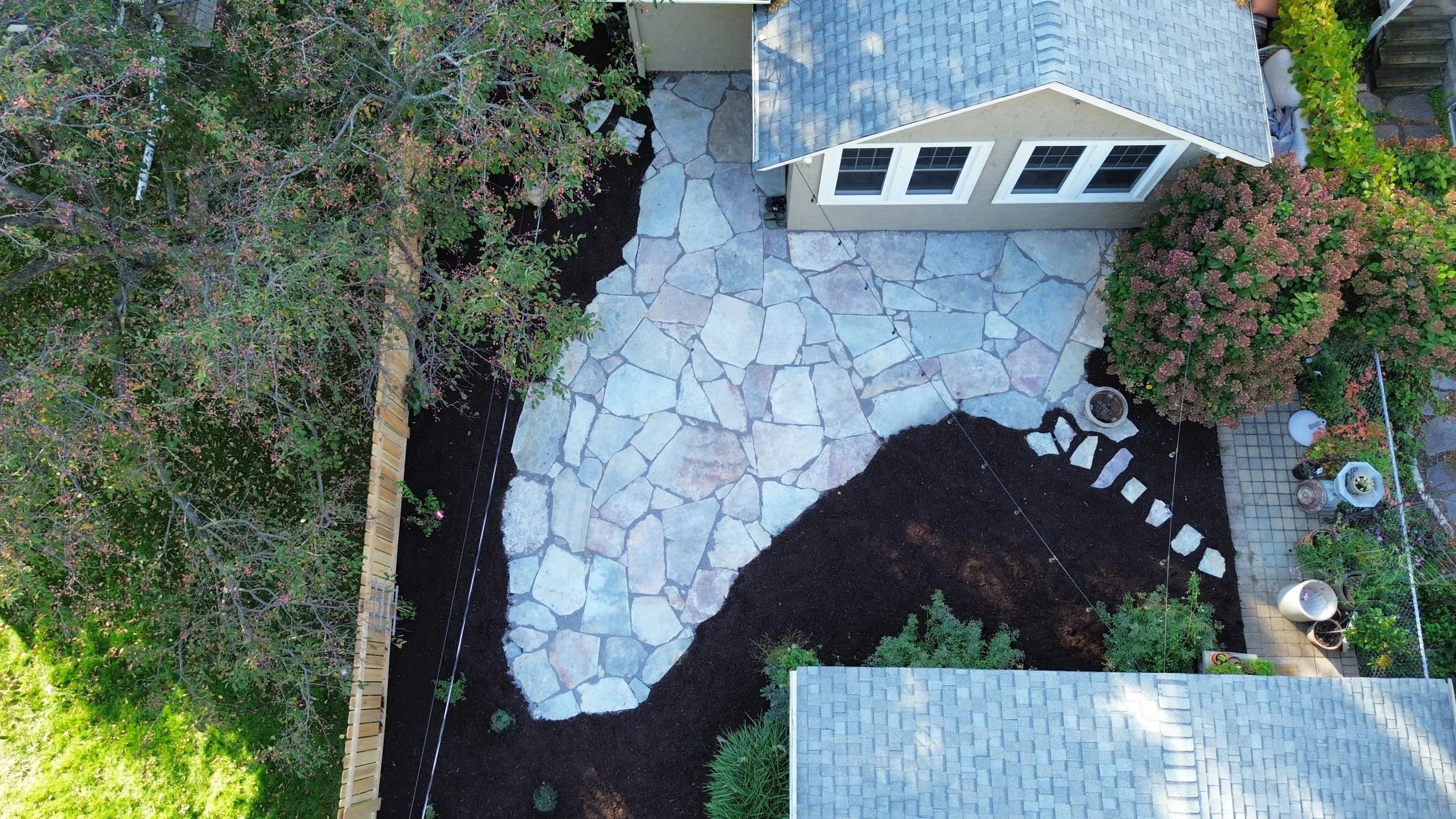 Project Large-Format Chilton Flagstone Patio That Actually Gets Used image