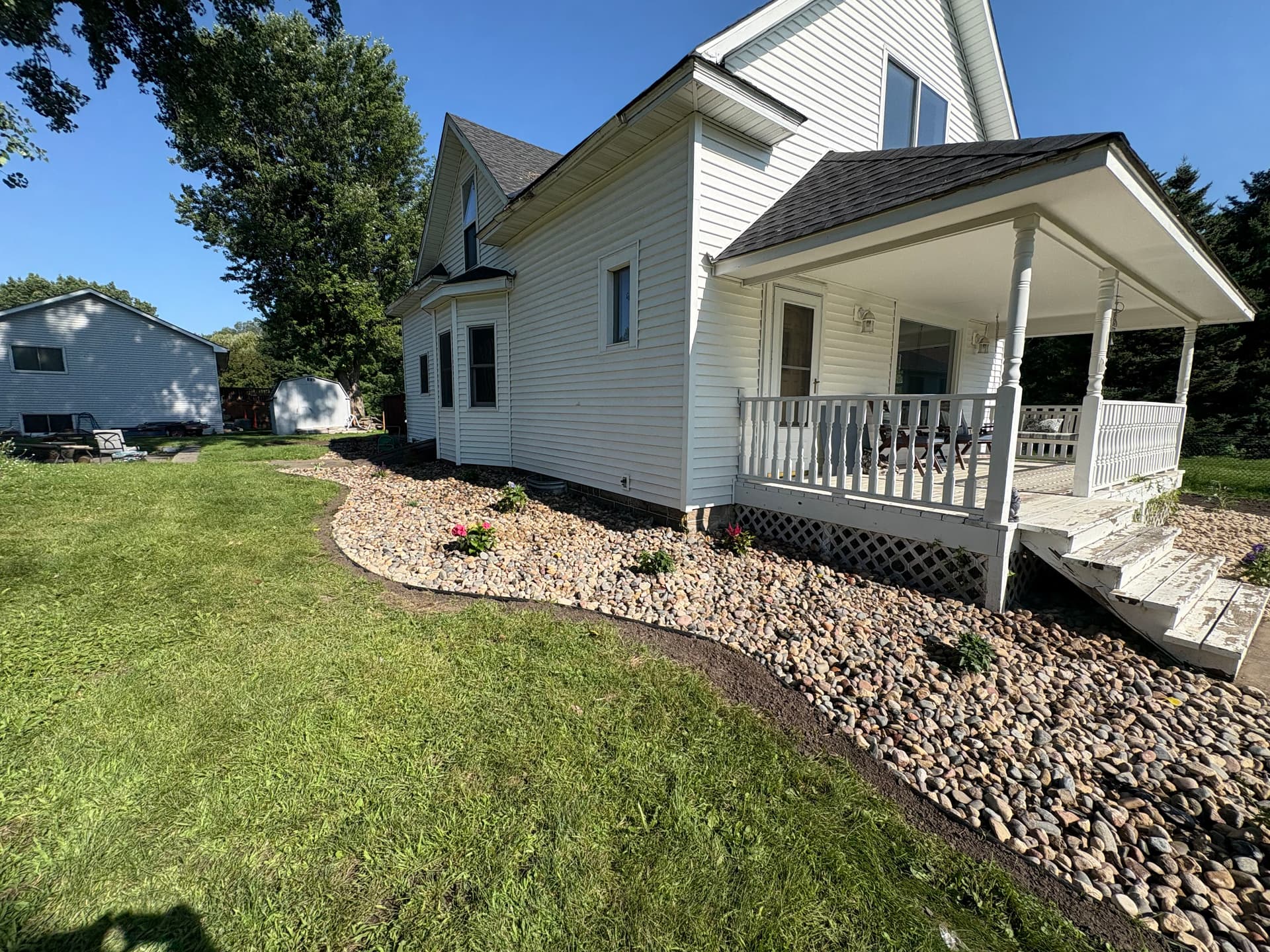 Gallery photos for River Rock and Plant Installation That Actually Boosts Curb Appeal: Image #1