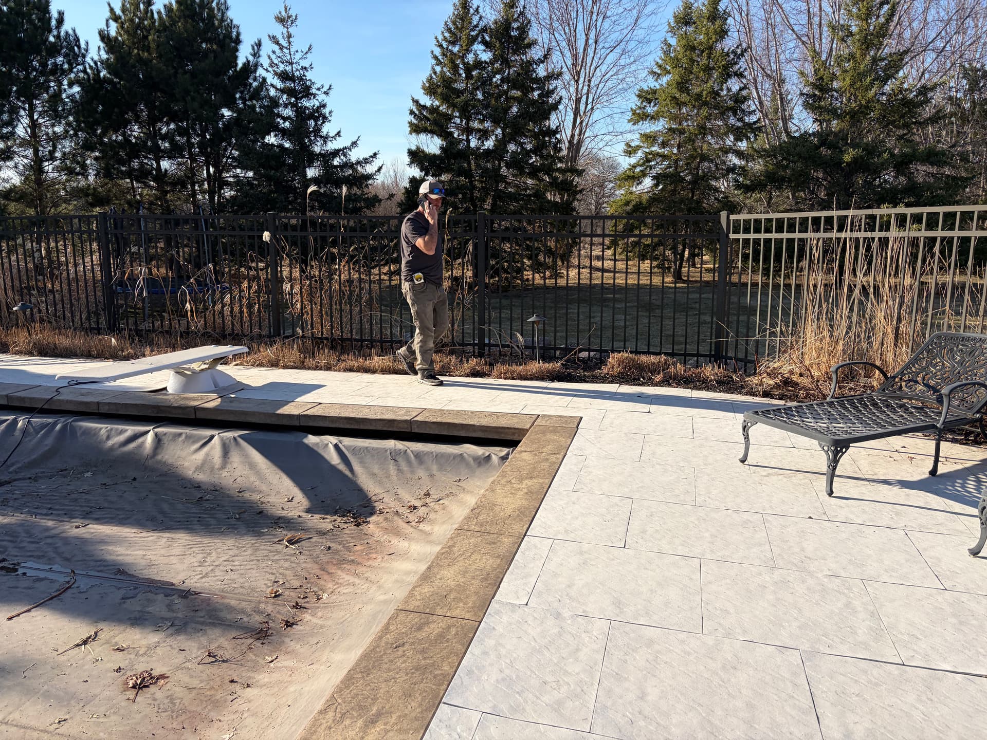 Gallery photos for Pool Area Landscape Redesign with New Plantings and Black Mulch: Image #2