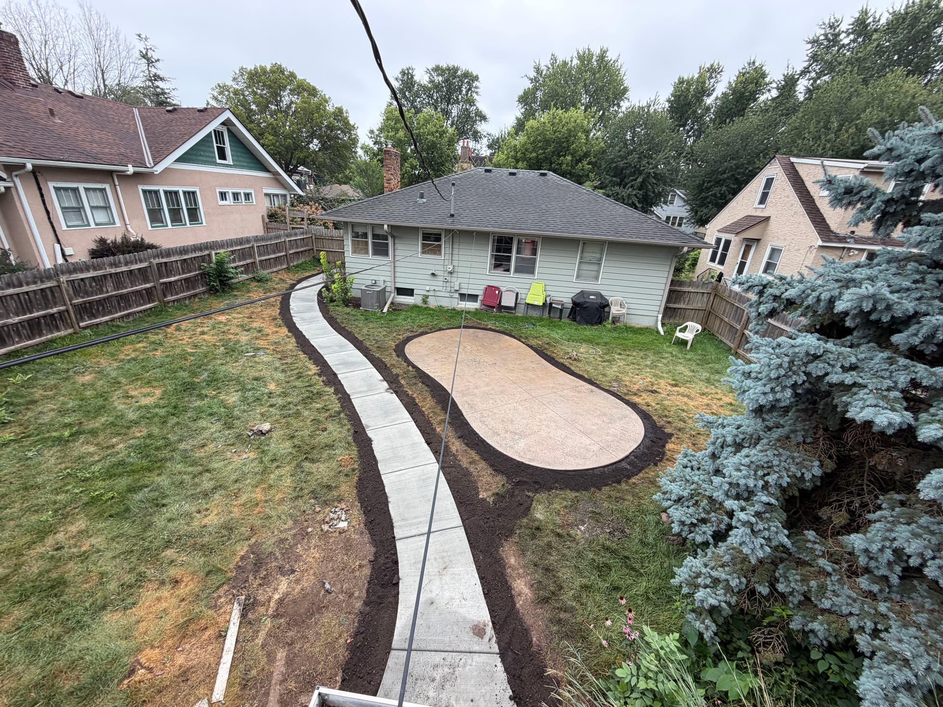Gallery photos for Stamped Concrete Patio and Walkway Built to Last: Image #1