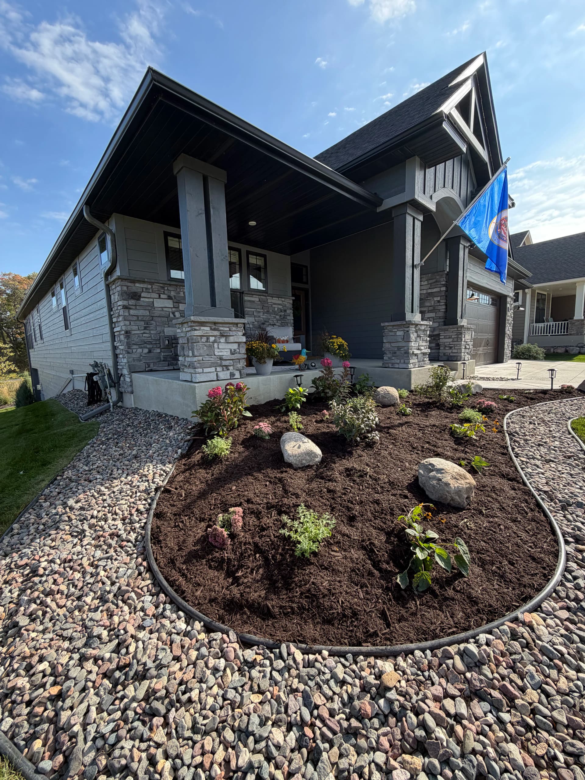 Gallery photos for Rock, Mulch, and New Plantings That Actually Cut Down on Yard Work: Image #1