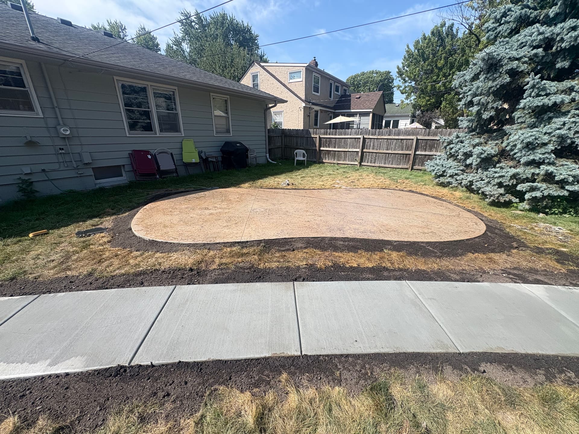 Gallery photos for Stamped Concrete Patio and Walkway Built to Last: Image #2