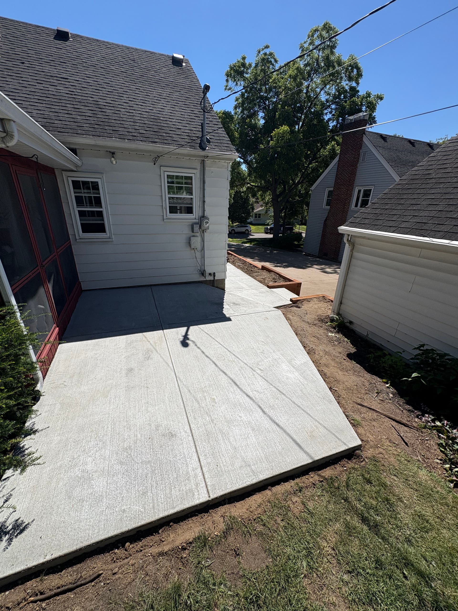 Gallery photos for Cedar Retaining Wall and Full Concrete Hardscape Rebuild: Image #2
